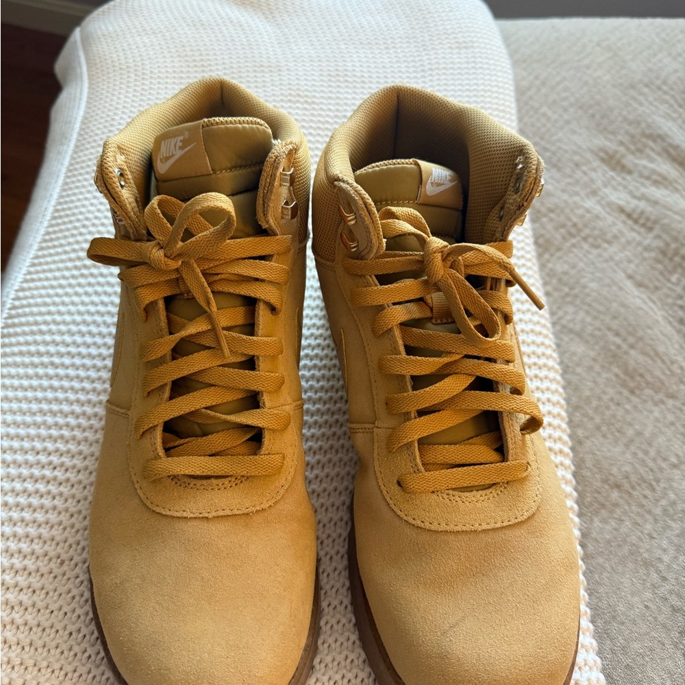 Nike tan boots.  Size 13.